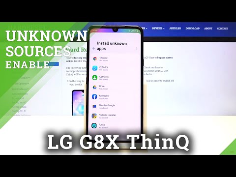 How to Enable Unknown Sources in LG G8X ThinQ – Allow App Installation