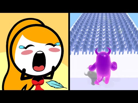Save Her Vs Join Blob Clash 👧😈🧌🧟‍♂️ Max All Levels Android iOS Gameplay Ep 175