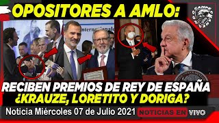 ¡NO LO VAS A CREER! AMLO VE COMO RECIBEN SUS OPOSITORES ¡PREMIOS POR PARTE DEL REY DE ESPAÑA!