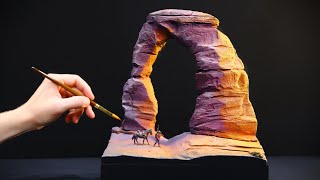 Realistic Arch Diorama with Calm Voiceover