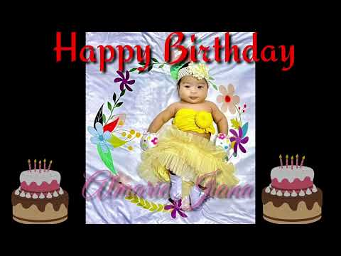 Almarie Jiana Happy Birthday Background