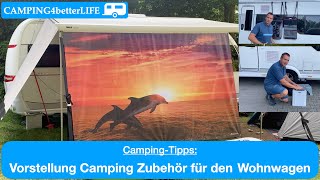 Camping - Tipp: Camping Zubehör für den Wohnwagen (Sonnenschutz-Markise, Abfalleimer, Organizer)