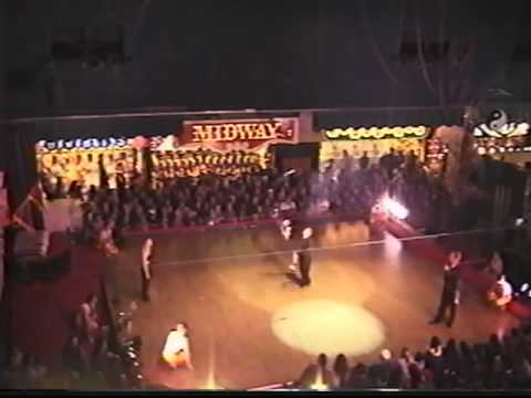 Anthony Gatto 7 torches on stage