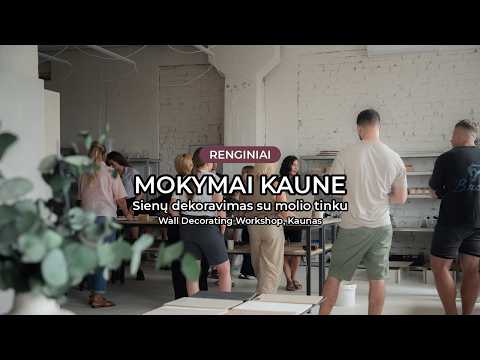 RENGINIAI: Sienų dekoravimo mokymai | Mr. Clay, Kaunas