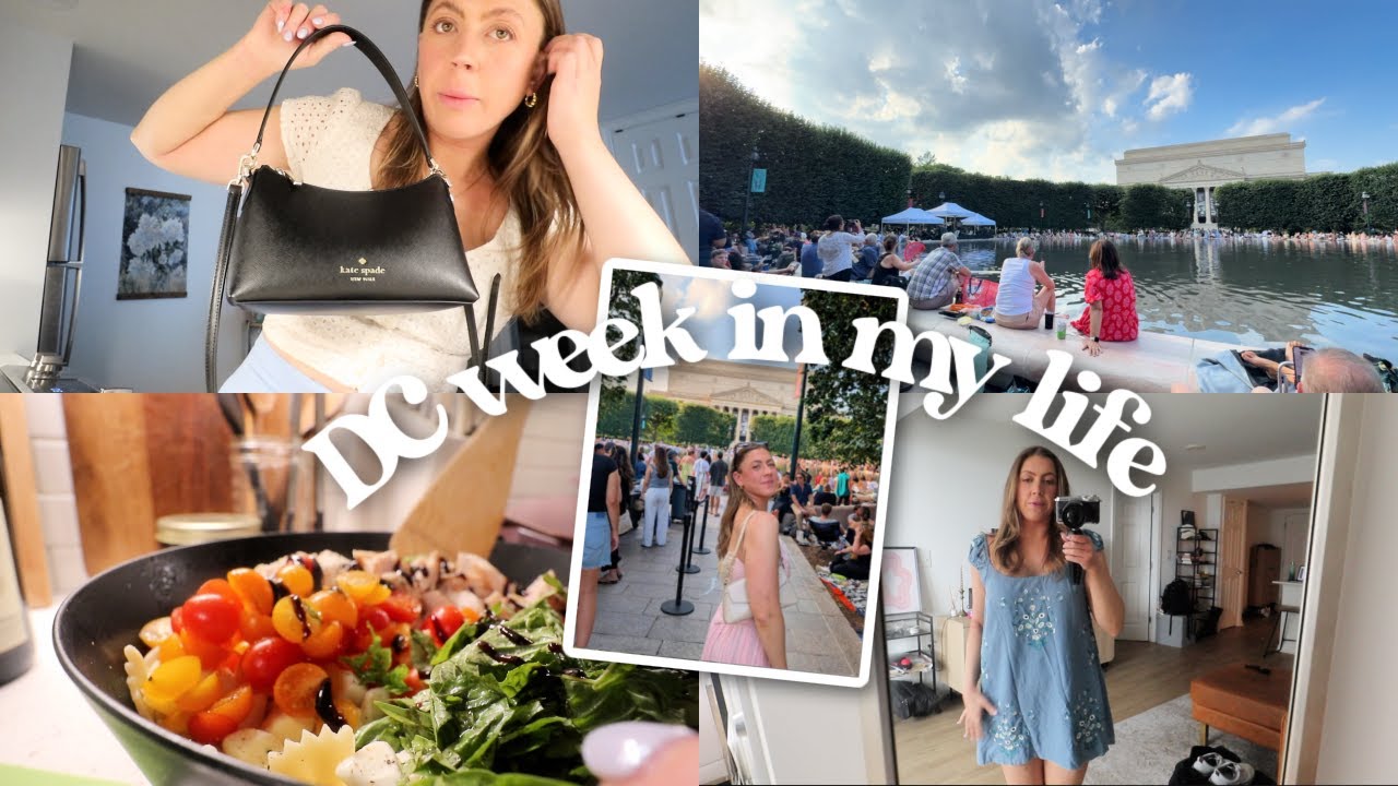 week in my life in DC: new bag, jazz in the garden date, summer pasta salad, trying new skin tints