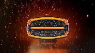 LED reflektor Strands FIREFLY ONE 245mm, s pozičním světlem, strobo, 9-48V, 15400 lm, 150W