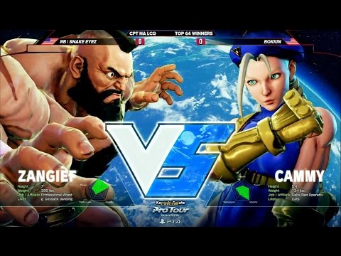 Snake Eyez (Zangief) vs Bokkin (Cammy) - CPT North America - Last Chance Qualifier