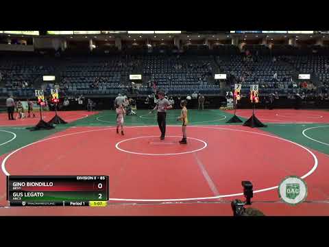 Gino Biondillo vs Gus Legato 2021 GS State D2 85 Champ Quarter Final