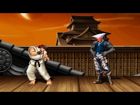 RYU vs GUILE MACHINE - High Level Awesome Fight!!!!