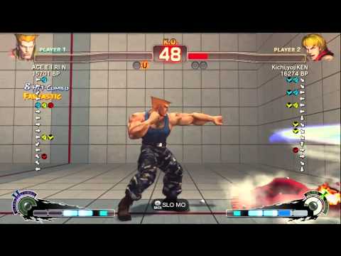SSFIV Online: ACE E I RI N (Guile) vs KichijyojiKEN (Ken) TRUE-HD QUALITY