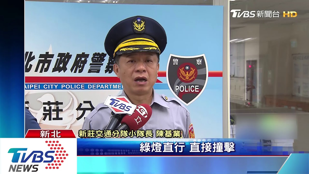 疑貨車闖紅燈撞傷女騎士 驚險畫面曝光