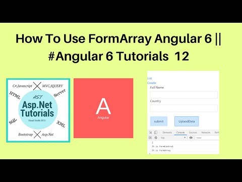 How to use form array in angular 6 || #angular 6 tutorials 12