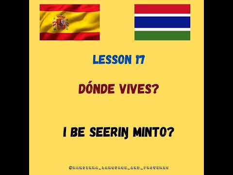 mandinka Spanish lessons