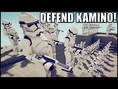 TABS Clone Army Holds KAMINO BRIDGES! - Totally Accurate Battle Simulator: Star Wars Mod