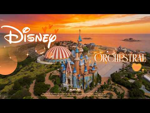 a golden hour wander down main street 🌅 magical disney orchestral music ✨
