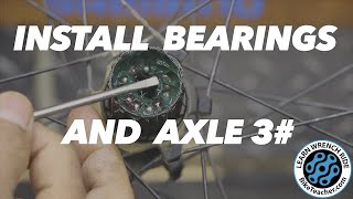 How to install loose ball bearings and axle into a Shimano M785 hub. #3