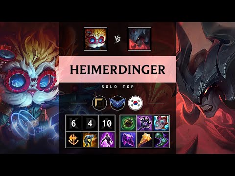 Heimerdinger Top vs Aatrox - KR Diamond Patch 25.16