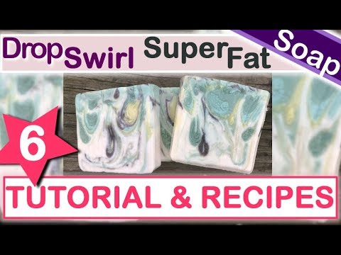 TUTORIAL ~ Drop Swirl & Super Fatting, Moisturizing CP Soap Recipe : Lesson 2 (Part 6 of 10)