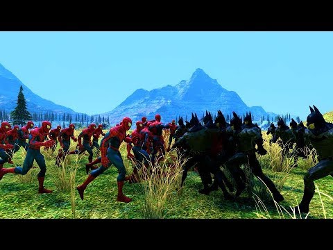 Spider-man vs. 100 Batman - Ultimate Epic Battle Simulator