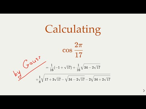 Unveiling Gauss's Genius: Constructing the Heptadecagon & Calculating cos(2π/17)