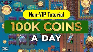 PIXELS | HOW TO EARN 100K COINS A DAY USING NON-VIP
