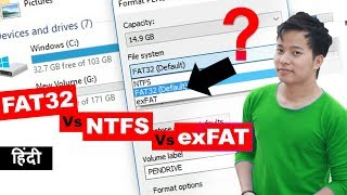 What is file system ? Fat32 vs NTFS vs exFAT Big Difference ? kya antar hai