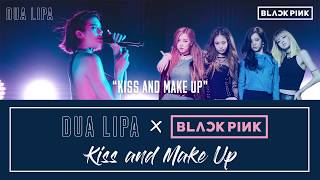 Download lagu Dua Lipa X BLACKPINK - Kiss and Make Up Lyric / Karaoke video | 6CAST mp3