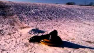 Sledding on a nice hill!