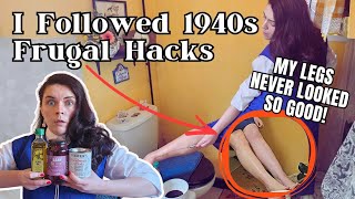 I followed 1940s Frugal Cleaning & Beauty Hacks... and rated them