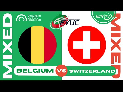 Belgium vs Switzerland — MIXED Pool A — European Youth Ultimate Championships #EYUC2023