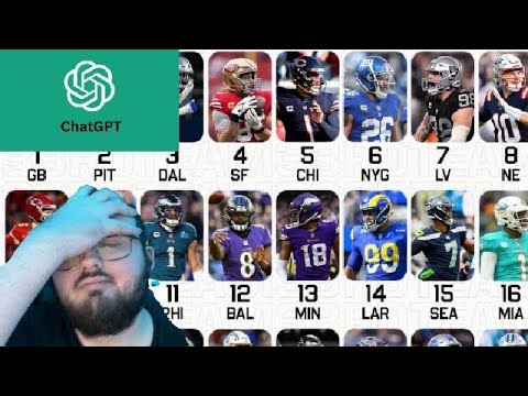 BENGALS FAN REACTS TO CHATGPT RANKING ALL 32 NFL JERSEYS!!