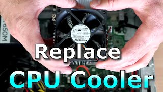 How to replace the CPU cooler in a Desktop PC (Dell Inspiron) // Easy Step by Step