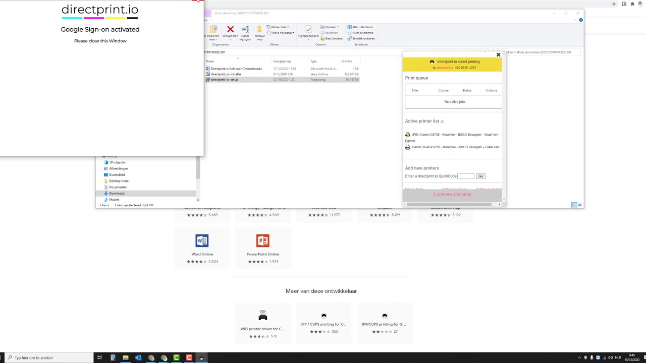 Directprint IO installatie