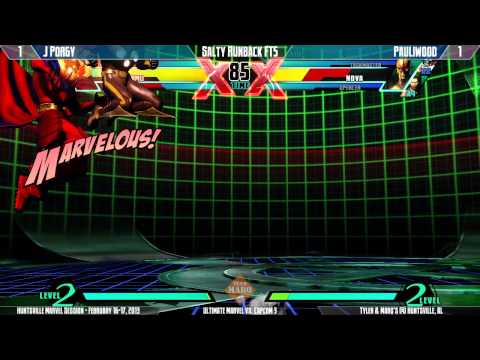 Huntsville UMvC3 Session - FT5 - J Porgy vs Pauliwood