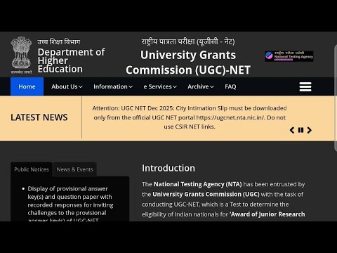 UGC NET DEC 2025 Result, Notification, Final Answer Key & Cut Off । Ugc Net 2026 Latest Updates !