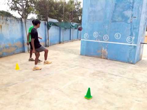 Football drill - foot squash