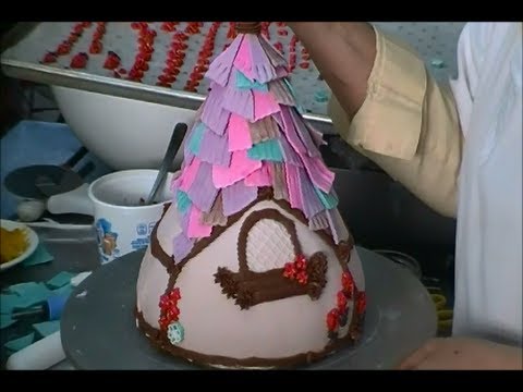 Pastel en fondant 3D, Torre de Rapunzell.- LuzMa CyR.