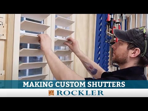 Making Custom Wood Shutters