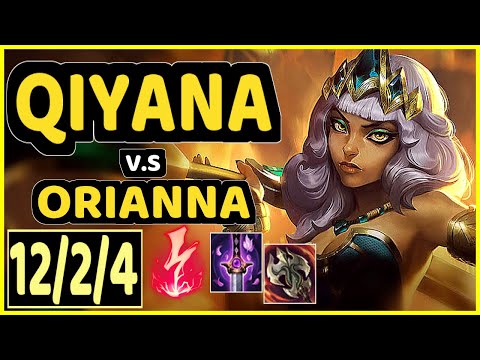 SERIN (QIYANA) vs ORIANNA - 12/2/4 KDA MID GAMEPLAY - EUW Ranked GRANDMASTER