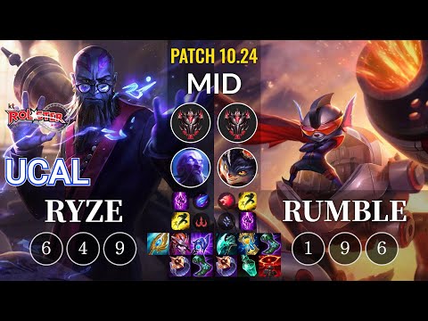 KT Ucal Ryze vs Rumble Mid - KR Patch 10.24