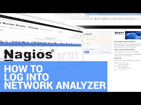 Logging into Nagios Network Analyzer