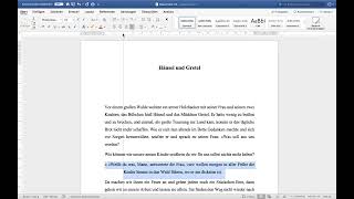 Word: Text einrücken