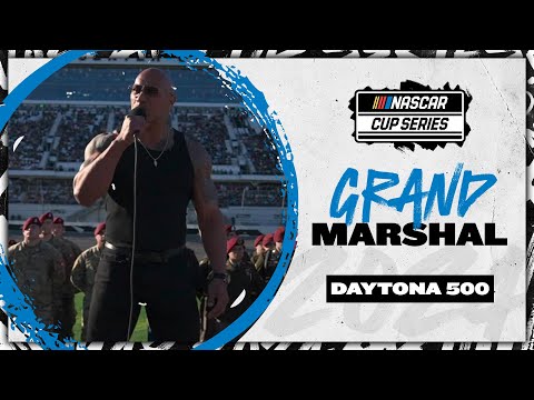 The Rock delivers an electric first command of the season at the Daytona 500