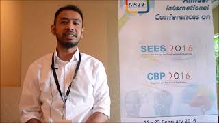 Mr. Cantyo Atindriyo Dannisworo at CBP Conference 2016 by GSTF