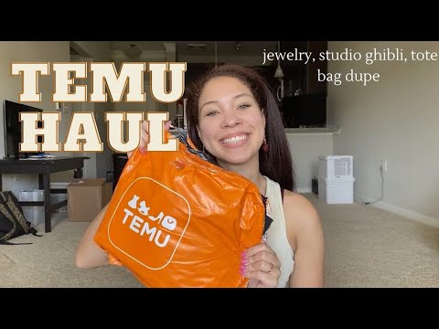 Temu Haul: Jewelry, Studio Ghibli, and the Tote Bag dupe!