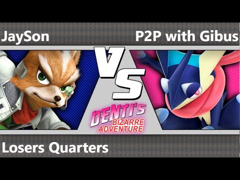 DBA 5 - SWG | JaySon (Fox) vs P2P with Gibus (Greninja) Losers Quarters - Smash 4