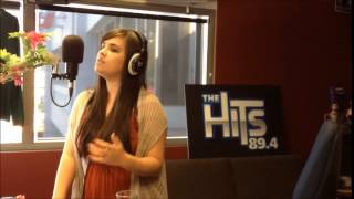 Jackie Thomas singing in Hits studio
