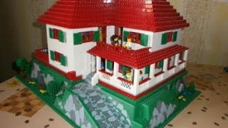 preview picture of video 'Lego Hillside house moc'