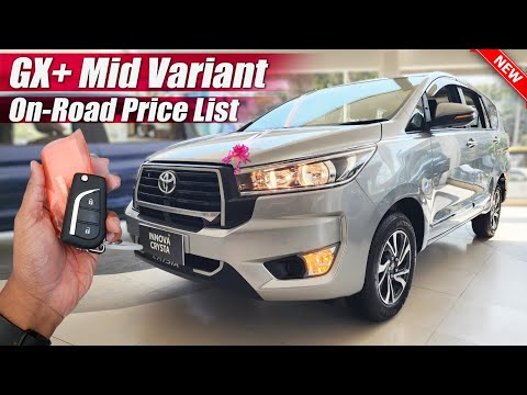 2026 Toyota Innova Crysta GX+ (Mid Variant) with Full On-Road Price List