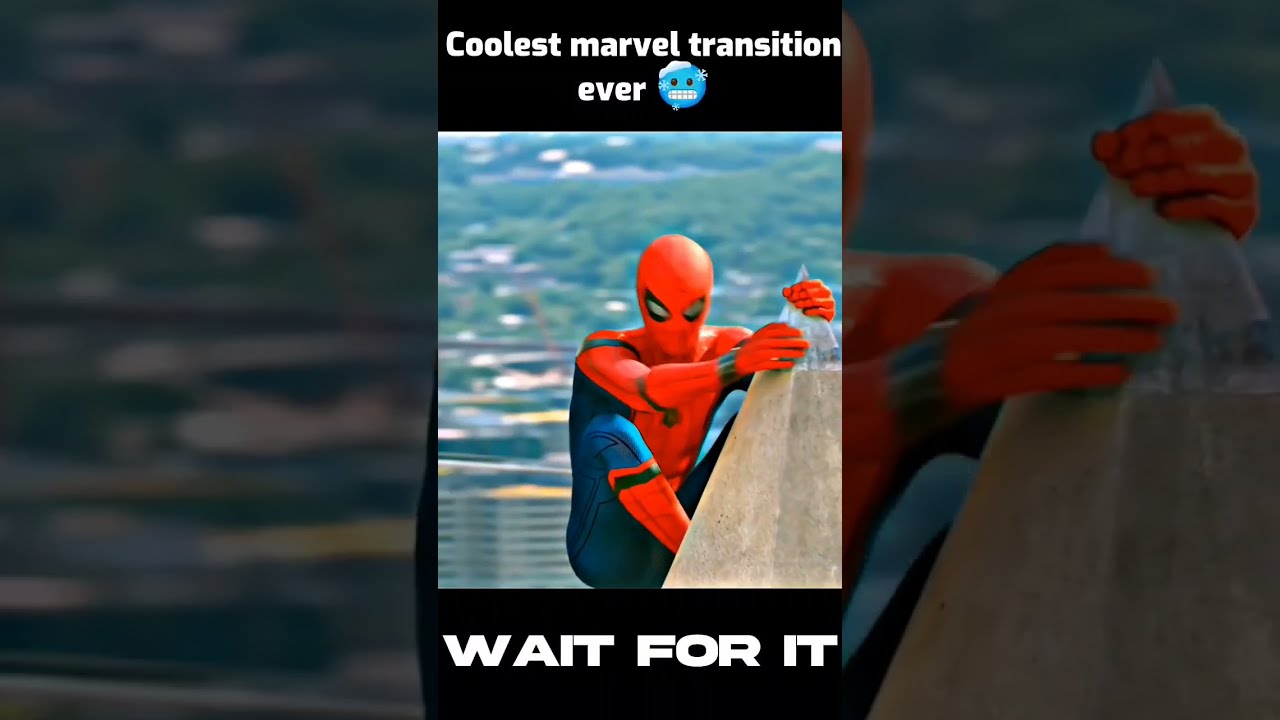 Coolest marvel transition ever 🥶 Wait for it #shorts #marvel #transition